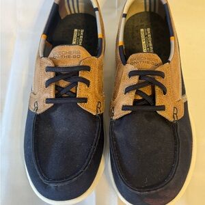 Skechers Slip-On Insole Shoe with Black and Navy Accents